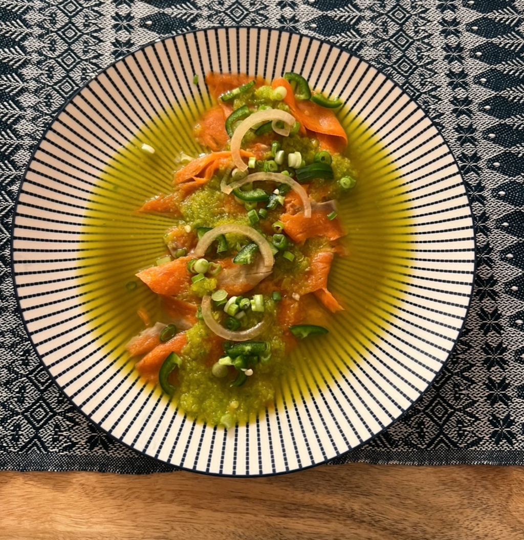 Smoked Salmon Tiradito – our take on a south american classic